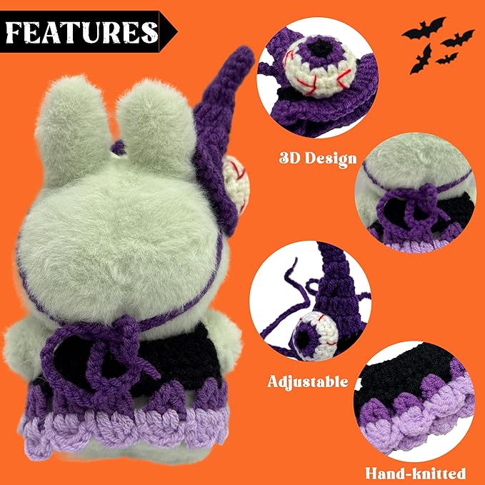 Halloween Clothes for 17cm Doll Outfits, Hat Dress Set for 17cm Dolls, Stylish Adorable Halloween Clothes Accessories (No Doll)