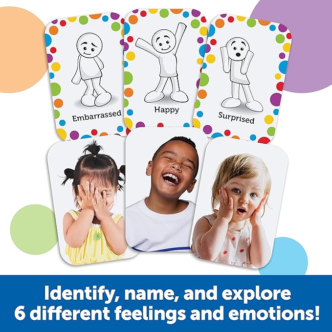 Learning Resources All About Me Feelings Activity Set - Emotional Regulation Tools for Kids, Preschool Classroom Must Haves, Social Skills Activities, People Figurines, Toddler Emotions Gifts