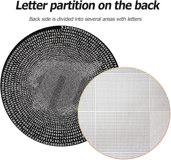 Bgraamiens Puzzle -π Day Puzzle The Mystical π Puzzle Hard Unique Round Numbers Puzzle for Adults (π in Black and White)
