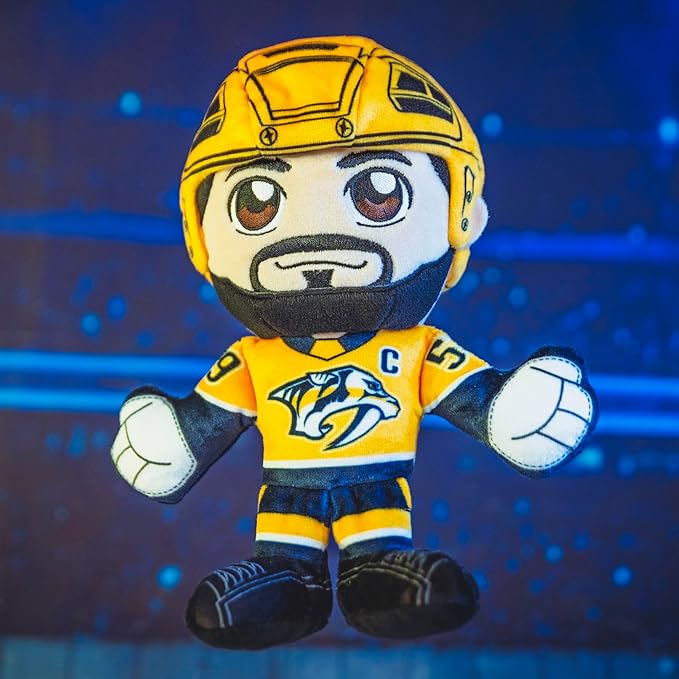 Bleacher Creatures Nashville Predators Roman Josi 8" NHL Kuricha Sitting Plush - Soft Chibi Inspired NHL Superstar