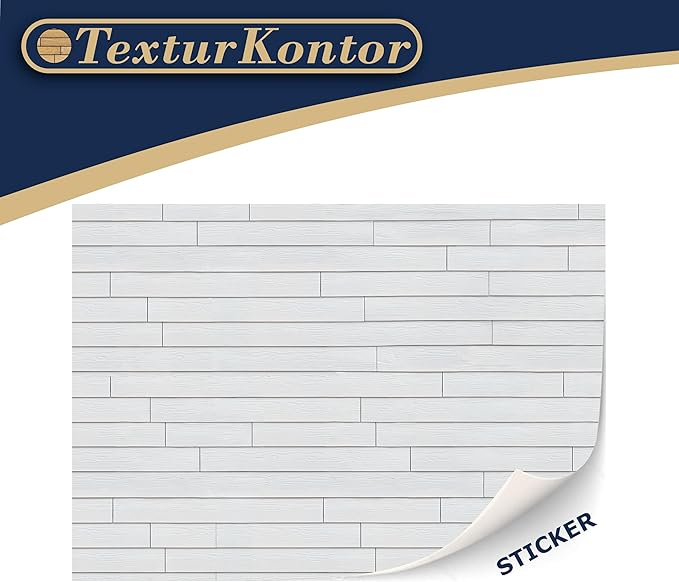 3 Sheets Self-Adhesive Wall Cladding for Dollhouse 1:12 Scale (Wood Siding (White))