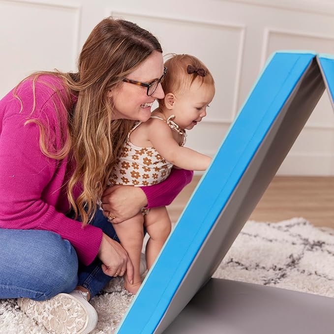 ECR4Kids SoftZone Folding Floor Mirror, Sensory Toy, Contemporary