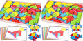 3 otters Wooden Pattern Blocks Shapes for Kids, Geometric Tangram Puzzle with Activity Cards, 150 PCS Educational Toy (Pack of 2)