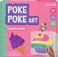 jackinthebox Poke Poke Art for Kids - Candyland Theme, Mess-Free Fabric Art and Craft, Flower Pressing Kits, Gift for Kids, Girl Gifts, DIY Activity Boy Gift, Toys for Girls and Boys Ages 4 5 6 7 8