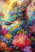 Flowers and Monsters 35-Piece Wooden Puzzle for Adults & Beginners - Relaxing Escape from Daily Life, Perfect for Family Reunion Activities & Quality Time