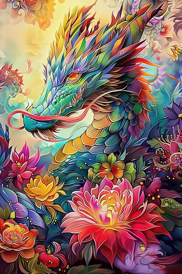 Flowers and Monsters 35-Piece Wooden Puzzle for Adults & Beginners - Relaxing Escape from Daily Life, Perfect for Family Reunion Activities & Quality Time
