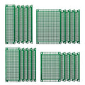 Chanzon 20 Pcs Double Sided PCB Board (4 Sizes - 2X8 3X7 4X6 5X7) Tinned Through Holes FR4 Prototype Kit Printed Circuit Universal Perfboard for DIY Soldering Project Compatible with Arduino Kits