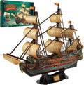 CubicFun 843659803 Boat San Felipe 1960, Spanish Ship, 3D Puzzle, Model Kit for Adults and Children, 248 Pieces, 240 min Assembly, Le