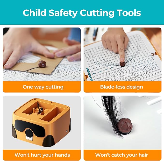 ACMER Cardboard Tools for Kids, Safe DIY Cardboard Construction Tool Kit, Cardboard Cutter for Kids Toy for Boys and Girls, Perfect for Family, Friends, Creativity Projects 3D Models