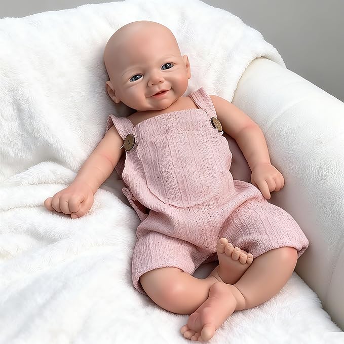 Reborn Baby Dolls Lifelike 18inch Full Silicone Baby Doll Realistic Handmade Silicone Anatomically Correct Girl Dolls