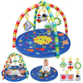 OKOOKO Baby Play Mat, Activity Baby Play Gym with Arch, Solor System Playmats & Floor Gyms, Alphabet Mat, Detachable Mirror, Thick Non Toxic Playmats for 0+