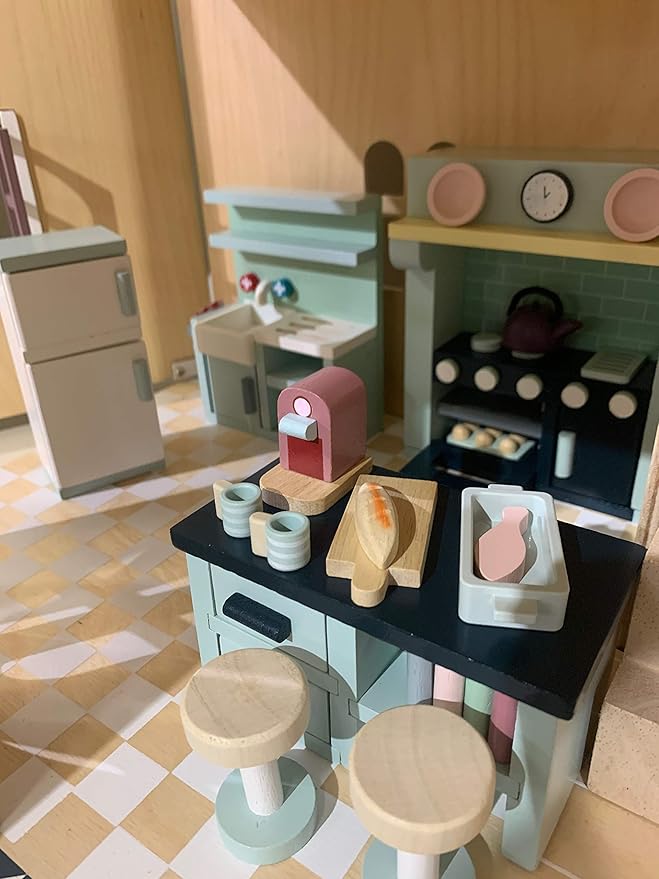 Tender Leaf Toys - Dovetail Dollhouse Accessories - Detailed Wooden Furniture Sets and Room Decor - Encourage Creative and Imaginative Fun Play for Children - Age 3+