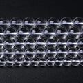 4MM 86PCS Natural Clear White Crystal Quartz Gemstone 3A Grade Round Loose Beads for Jewelry Making DIY Bracelet 1 Strand 15''