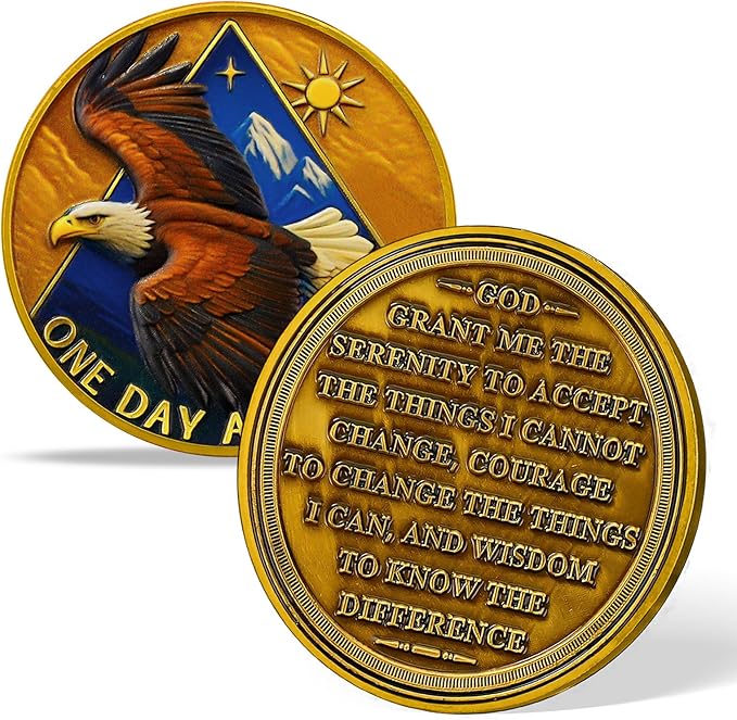 Animal Series Sobriety Coin (Triangular Eagle)