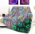 Glow in The Dark Game Controller Blanket Gamer Gifts Toys for Kids Boys Boyfriend Gaming Gamepad Presents Birthday Christmas Easter
