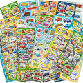 36 Sheets Cars and Trucks Stickers for Kids, 700+ Vehicle Transportation Stickers Party Favors Pack Including Cars, Construction,Fire Trucks,Buses,Airplane,Rocket and More!