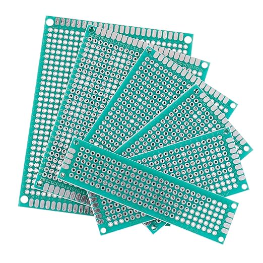 BOJACK 6 Vaules 40 Pcs Double Sided PCB Board Prototype Kit for DIY Soldering with 6 Sizes Compatible with Arduino Kit