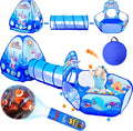 3 in 1 Kids Play Tent with Play Tunnel, Ball Pit, Projection Flashlight for Boys & Girls, Toddler Pop Up Playhouse Toy for Baby Indoor Outdoor