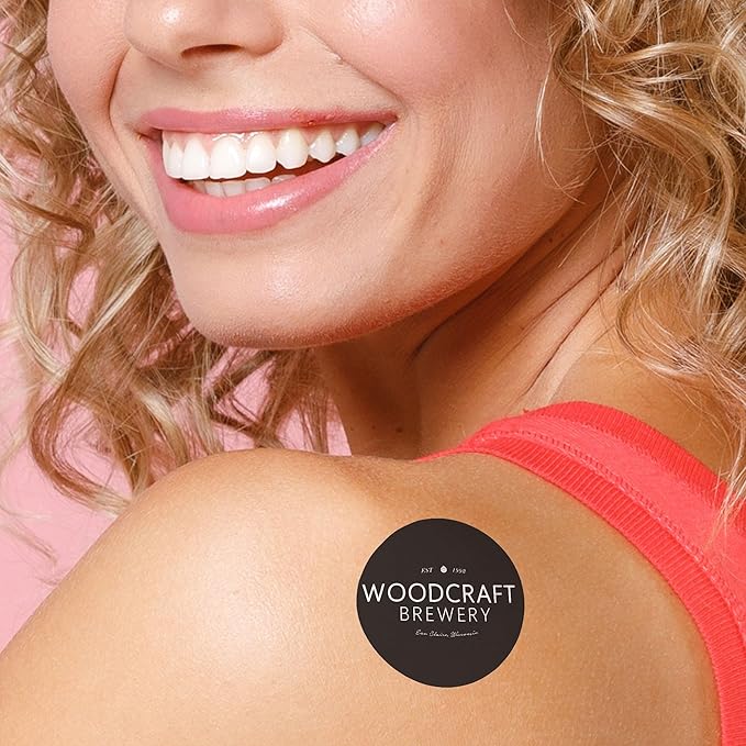 Big Dot of Happiness Custom Logo Personalized Temporary Tattoos - Branded Business Party Favors - Custom Photo Temporary Tattoos - Set of 12