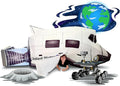 The Original Patented AirFort - Build A Fort in 30 Seconds, Inflatable Fort for Kids, Play Tent for 3-14 Years, A Playhouse Where Imagination Runs Wild, Fan not Included (Space Shuttle)