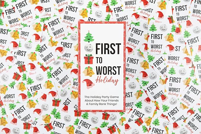 Holiday Edition Party Game - A Festive Card Game About How Your Friends & Family Rank Things for Kids, Teens, Adults, Families & Fun Parties with Polarizing Priorities