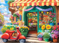 500 Piece Puzzles for Adult, Flower Shop Jigsaw Puzzles 500 Pieces for Adults Kids Senior, Motorcycle Adult Puzzle, Challenging Family Fun Puzzle Activity Game Gift for Friend 20.5 X 15 in