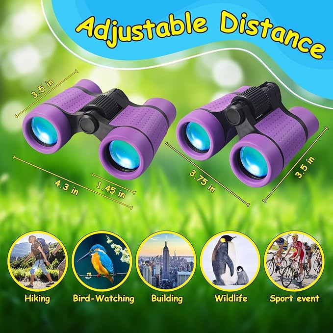 ESSENSON Binoculars for Kids Toys Gifts for Age 3-12 Years Old Boys Girls Kids Telescope Outdoor Toys for Sports and Outside Play, Bird Watching, Birthday Presents
