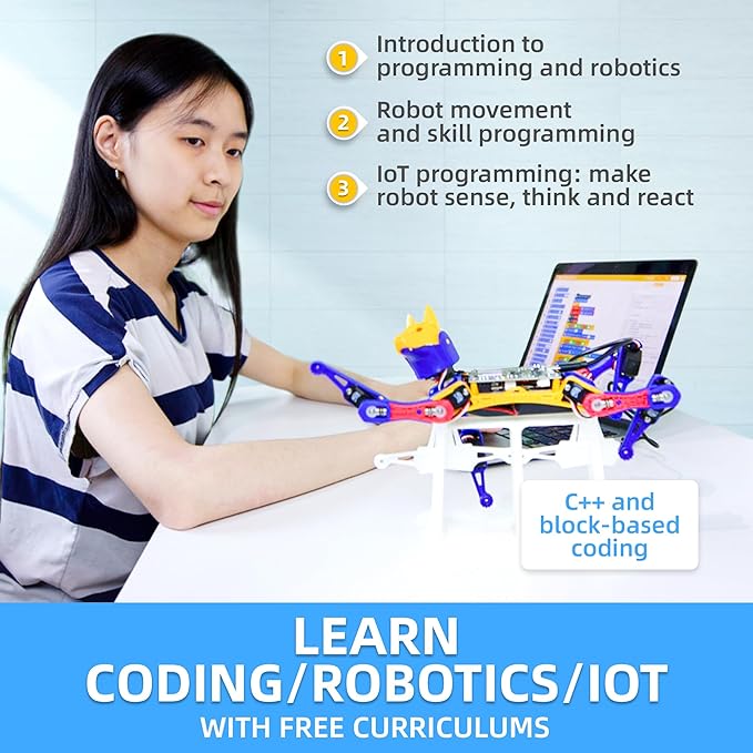 Petoi Robot Dog Bittle X V2 (Pre-Assembled) | Robotics Kit | Coding Smart Robot Kit, Voice Control, Programmable Quadruped Robot, Open Source, STEM & Robotics Education