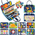 Busy Book for Toddlers 1-3, Montessori Toys Busy Board for 1 2 3 4 Year Old Boy Girl Birthday Gift Educational Learning Quiet Activity Book Airplane Car Travel Toys for Tollders Kids 1-3