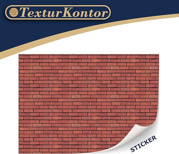 3 Sheets Self-Adhesive Wall Cladding for Dollhouse 1:12 Scale (Dark Joints)