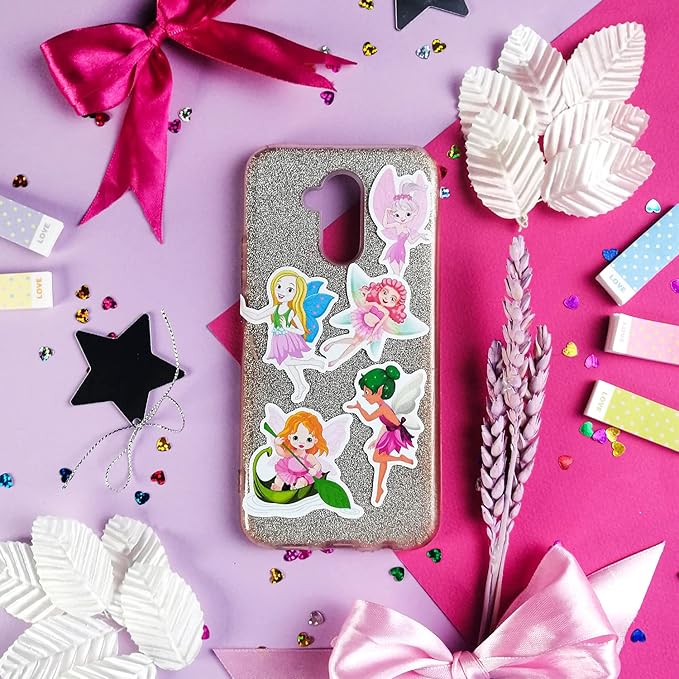 BulbaCraft Fairy Stickers and Decals for Laptop, Fairy Decorations for Birthday Party, Gifts for Women & Men
