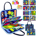 Exorany Busy Board Montessori Toys for Toddler Boy Birthday Gifts, Busy Book Sensory Learning Toys for Toddlers, Toddler Boy Airplane Car Travel Toy Educational Activities