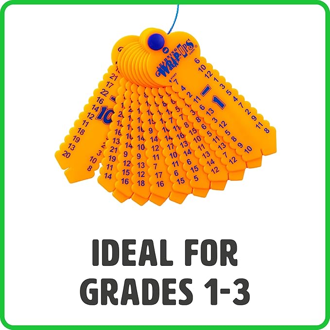 Learning Wrap-Ups Subtraction Keys - Self Correcting Math Tool for Kids Grade Level 1-3