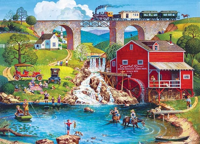 MasterPieces - 500 Piece Jigsaw Puzzle, Large EZ Grip Shapes, Labor Day, Fun for Adults, Seniors, Family, Kids, 19.25" x 26.75"