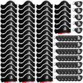Legigo 108 Pcs Pirate Hat with Eye Patch- 54pcs Classic Captain Costume Cap & 54pcs Eye Patch for Pirate Party Cosplay, Halloween & Caribbean Fancy Dress