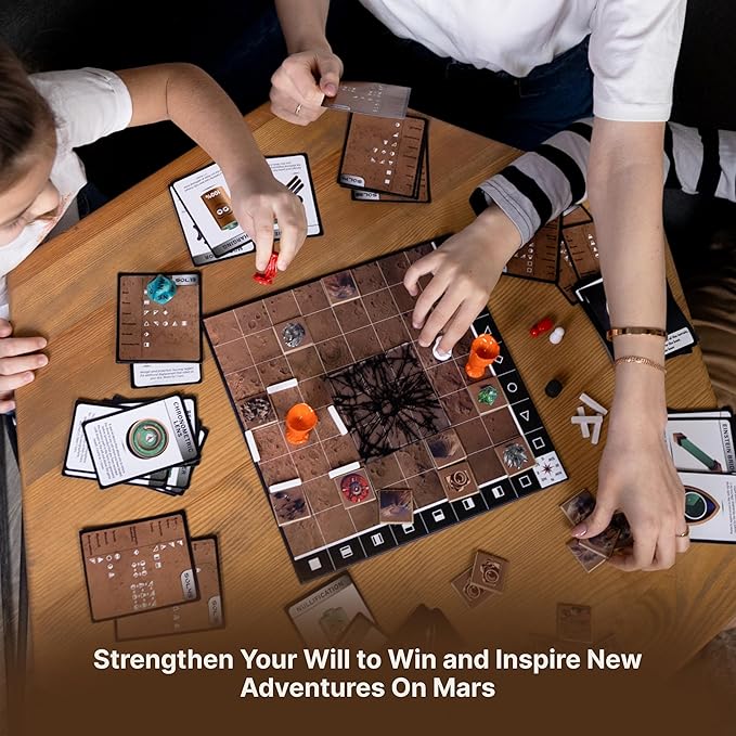 Logic Board Games for Kids and Adults – Mars Expedition SOL43 + Expansion Set – Montessori STEM Educational Toys Gift - Logic Game with Solo Mode for 1-2 Players for Ages 8 and up