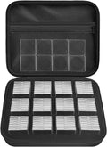 PAIYULE 96 Pieces 46mm Coin Capsules, with Foam Gasket and Plastic Storage Organizer Box, 6 Sizes (20/25/27/30/38/46mm) Coins Collector Case Holder for Coin Collection Supplies (Black-Square)