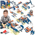 SMIESSKIDDO 12 in 1 STEM Toys, 152 PCS Building Toys for Kids Ages 4-8 5-7 6-8 Educational Activities for Boys 4-6 8-10 Construction Creative Games Birthday Gifts for 4 5 6 7 8+ Year Old Boy Girl