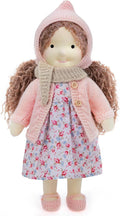 BlissfulPixie Waldorf Doll - Handmade Personalized Plush Collectors Doll for Kids Birthday Present with Beautiful Box - Luna 12"