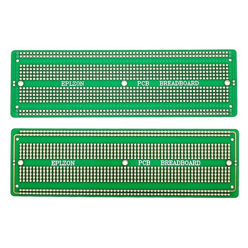 3pcs 6.8"x2.05" Breadboard Solderable Prototype PCB Board Kit for Electronics Projects Compatible for DIY Soldering Circuits Projects Prototype Board,Green