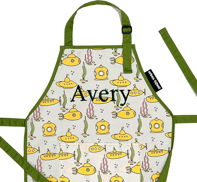 Urban Infant Little Helper Kids Apron - Children's Cooking Art Gardening - Great Gift for Toddler Boys and Girls