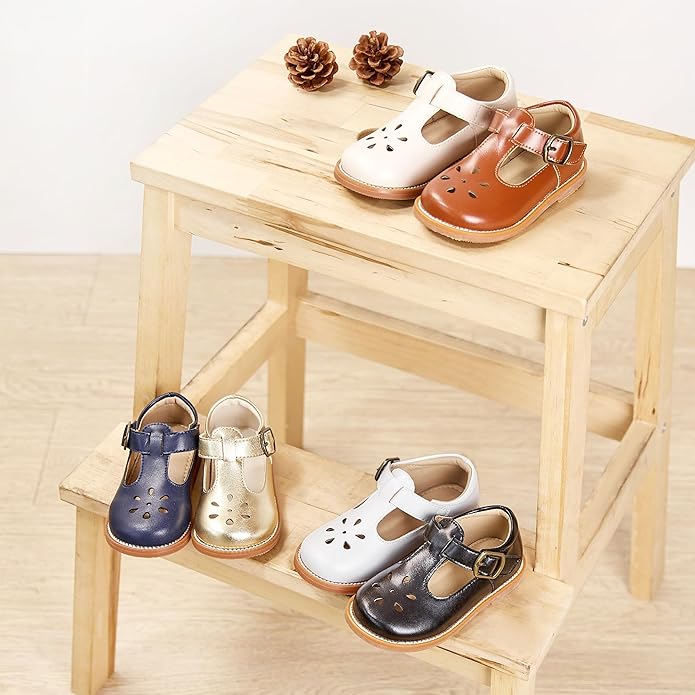 Felix & Flora Toddler Little Girl Mary Jane Dress Shoes - Ballet Flats for Girl Party School Shoes