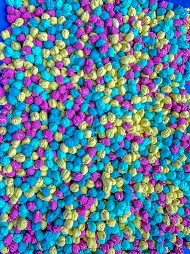 Colored Chickpeas for Sensory Play and Sensory Bins - Many Different Seasonal Colors (2 Cups, Summer 3)