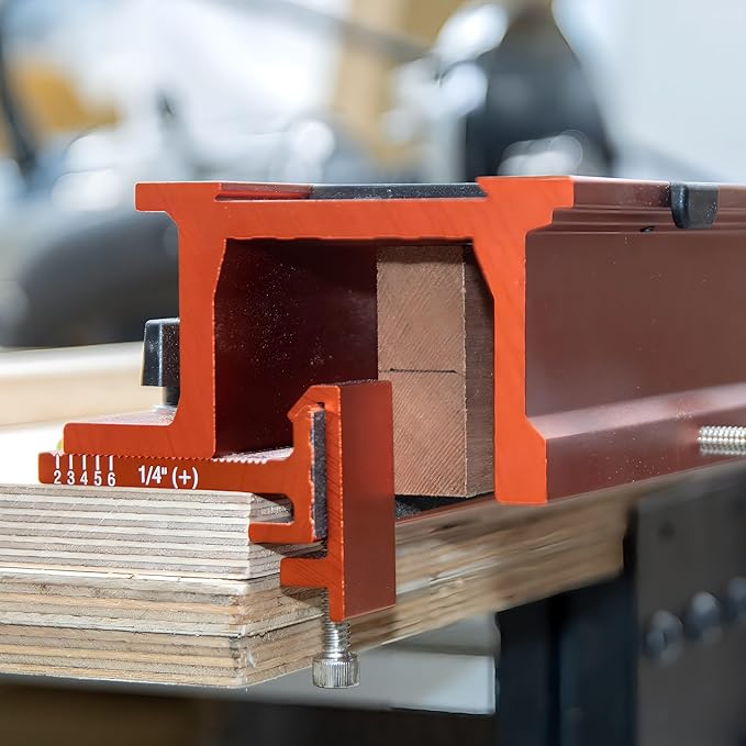 O'SKOOL Mortise and Tenon Jig is Ideal for cabinets, Chairs, and Table Construction Using a Plunge Router