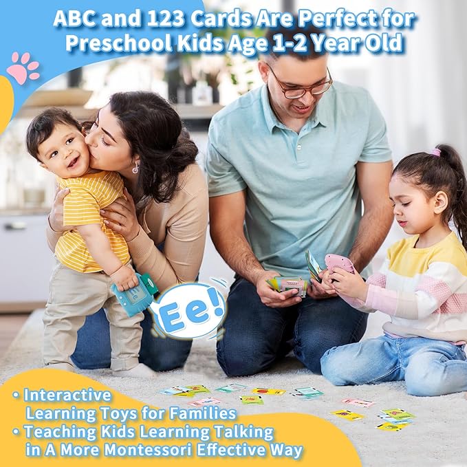 Toddler Toys Bilingual English and Spanish Talking Flash Cards for 1 2 3 4 5 6 Year Old Boys and Girls, Autism Sensory Toys for Autistic Children, Learning Educational Speech 250 Sight Words