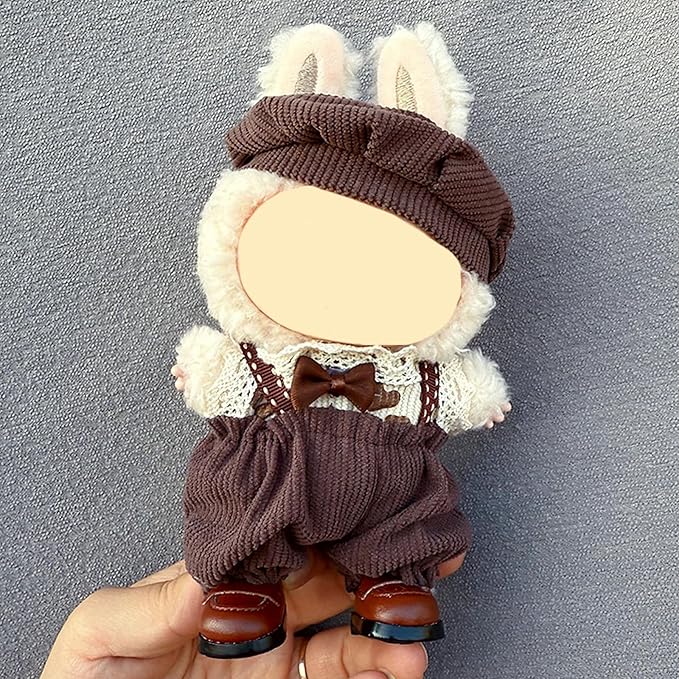 4 Pack—17cm Doll Clothes,Premium Doll Outfit with Accessories,Doll Princess Skirt,Cute Clothes Outfit for 17cm Dolls,End Dolls Fashion Clothing Set(No Dolls and Shoes) (Set 1)