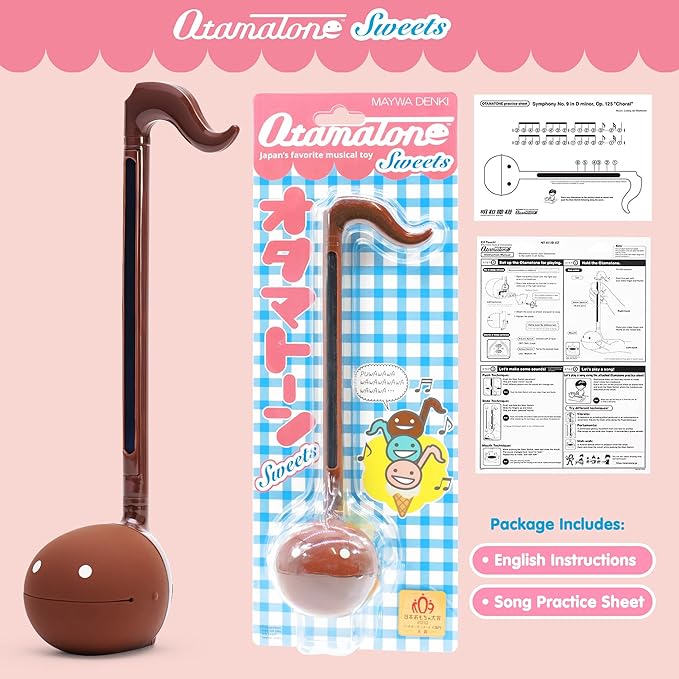 Otamatone Japanese Electronic Musical Instrument Portable Music Synthesizer from Japan by Maywa Denki Studio Award Winning, Educational Fun Gift for Children Teen Adult - Chocolate Strawberry Mint Set