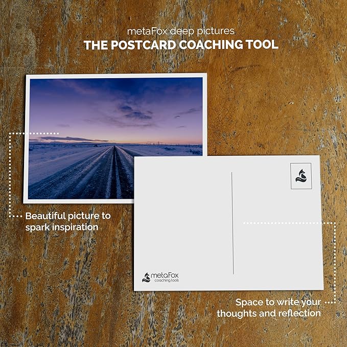 metaFox Coaching Picture Cards | Pathways of Life | 52 Postcards for Coaching and Therapy - Use as Icebreakers for Workshops and Team Building Activities