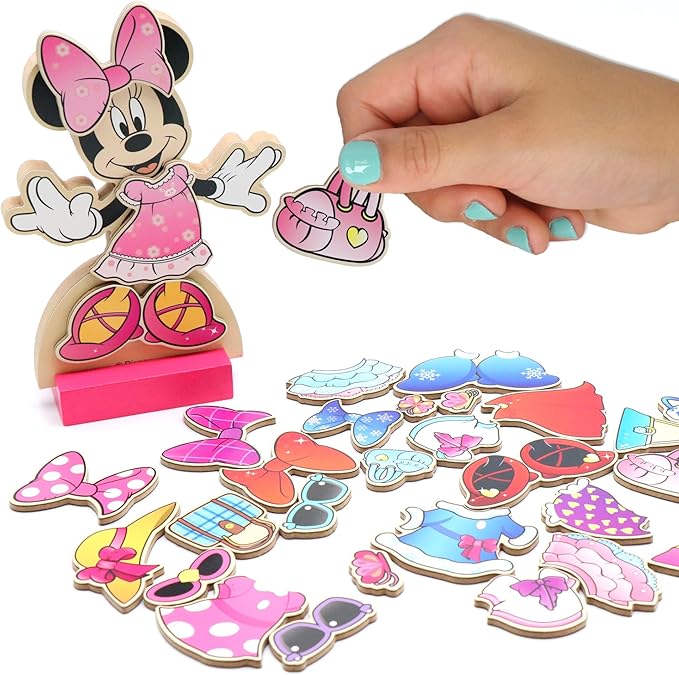 Minnie Mouse Magnetic Wooden Dress Up Set