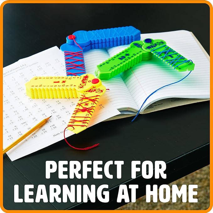 Learning Wrap-Ups Division Keys - Self Correcting Math Tool for Kids Grade Level 2-6